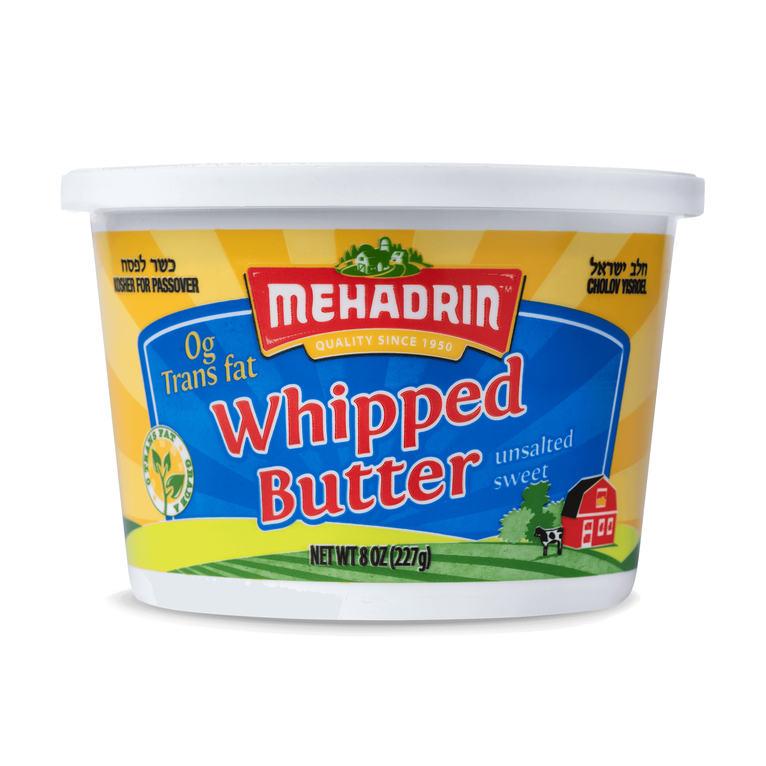 Whipped Butter 8 Oz Mehadrin Dairy