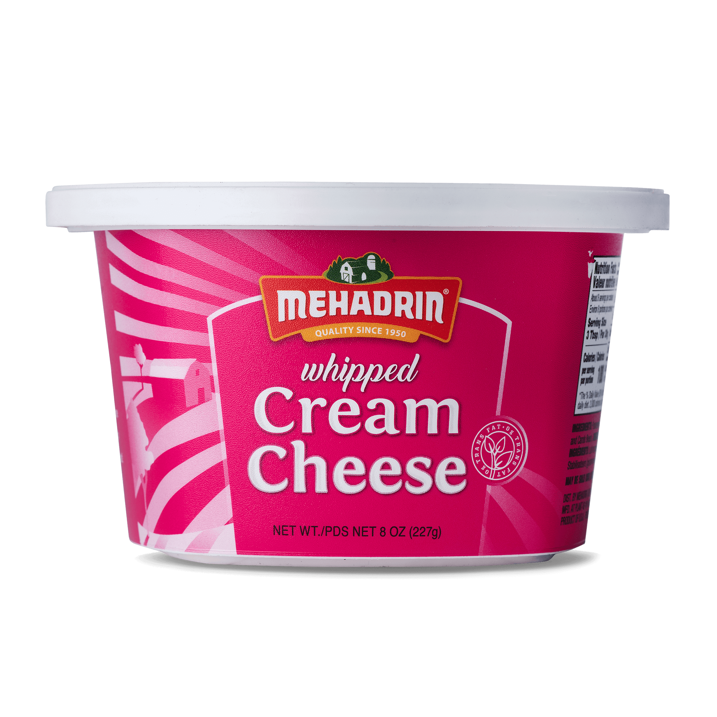 Whipped Cream Cheese 8 Oz Mehadrin Dairy 